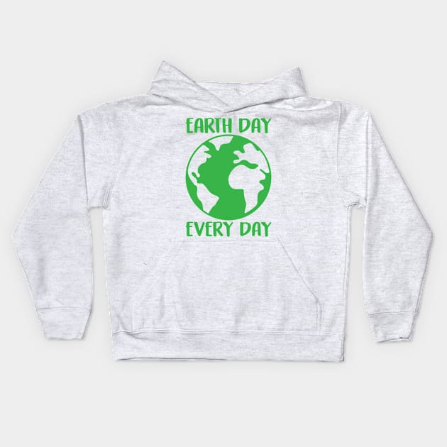 Earth Day Every Nature Environment Planet Universe Global Warming Kids Hoodie by Mellowdellow